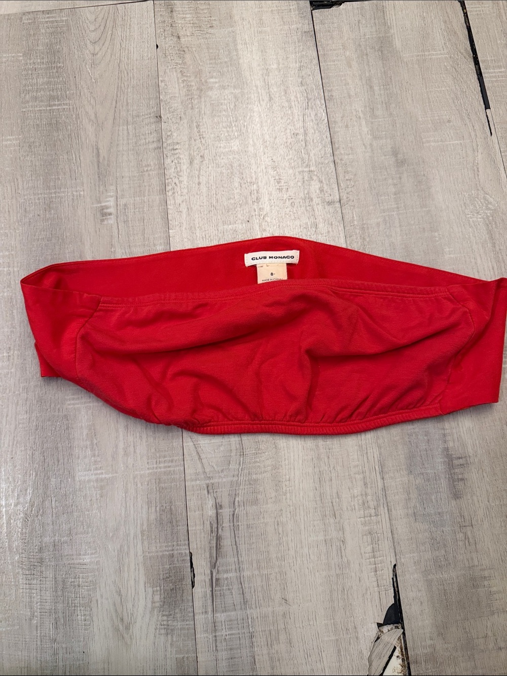 Club Monaco Red Bandeau Bottom - Red